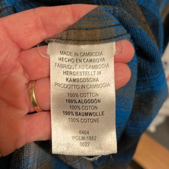 Legendary men’s flannel shirt button front - Picture 7 of 7